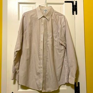 EUC Brooks Brothers striped dress shirt 16 1/2 neck 35 sleeve.